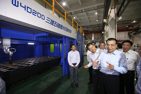 Premier Li encourages ‘Made in China 2025’ in Han's Laser
